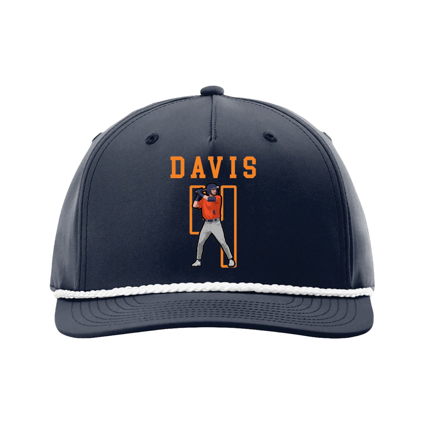 Five-Panel Classic Rope Cap — Shirsey in Navy
