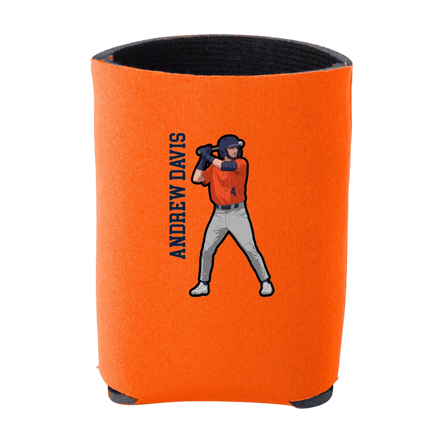Can Holder — Name Vertical in Orange