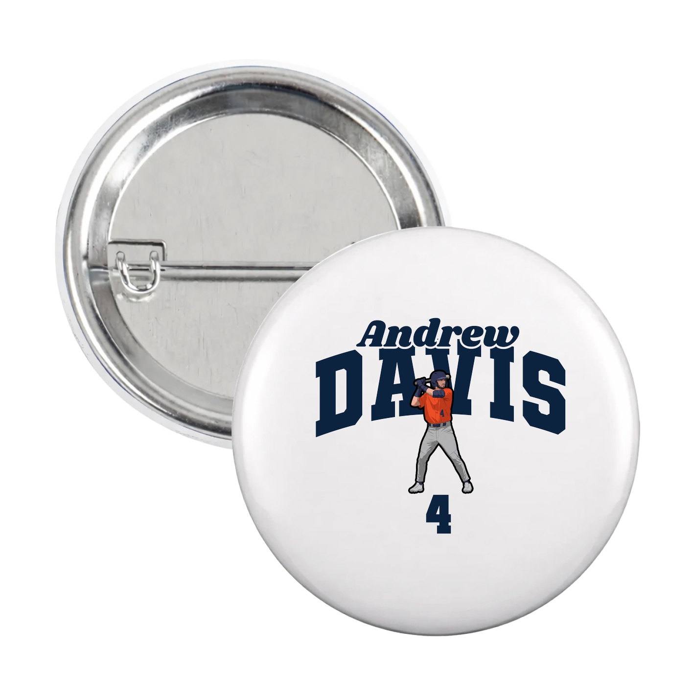 Game Day Button — Signature Arch in White
