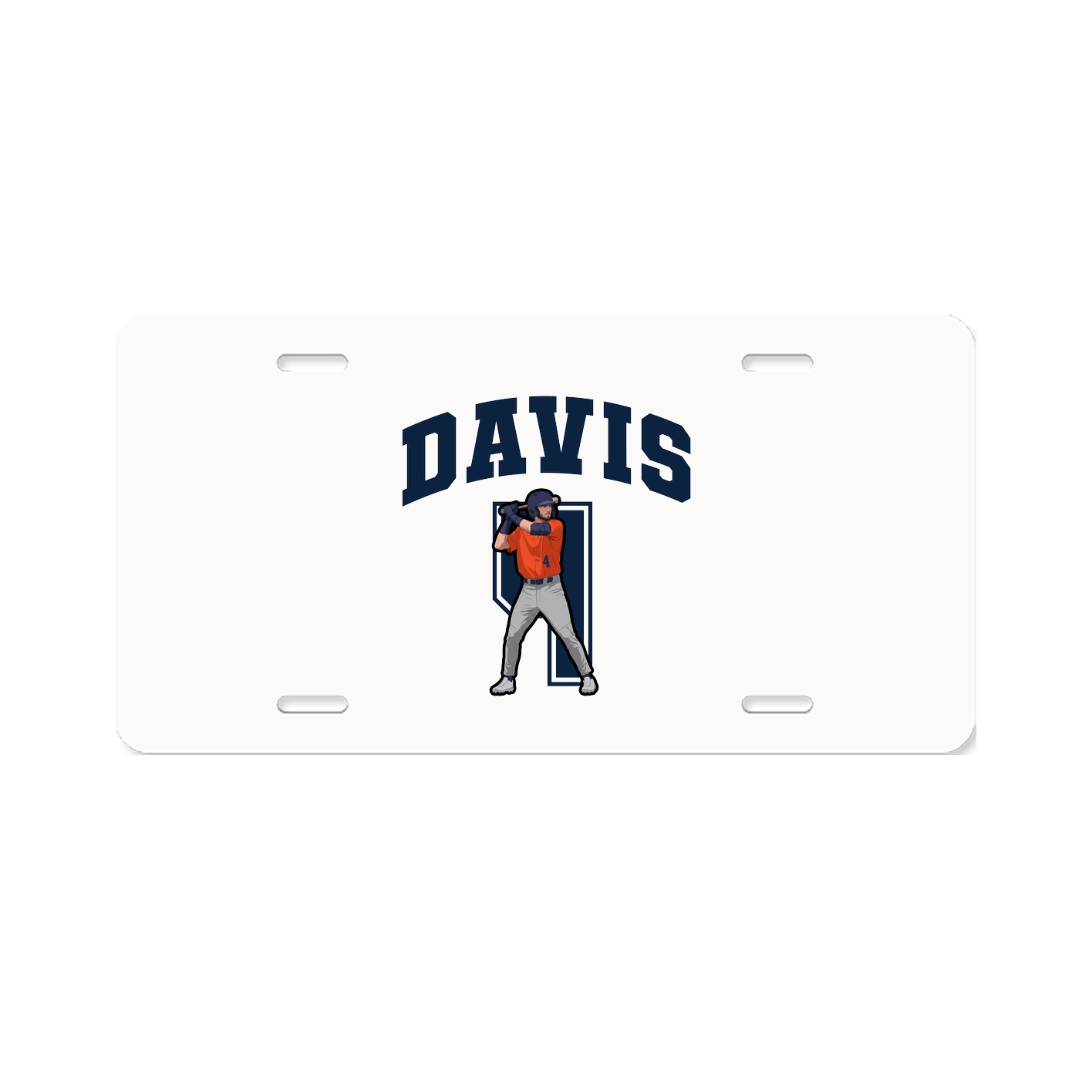 License Plate — Number in Classic