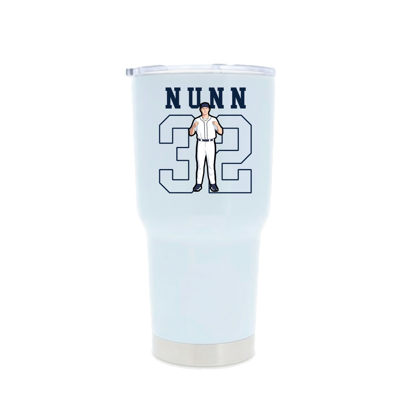 30oz Stainless Steel Tumbler — Shirsey in White