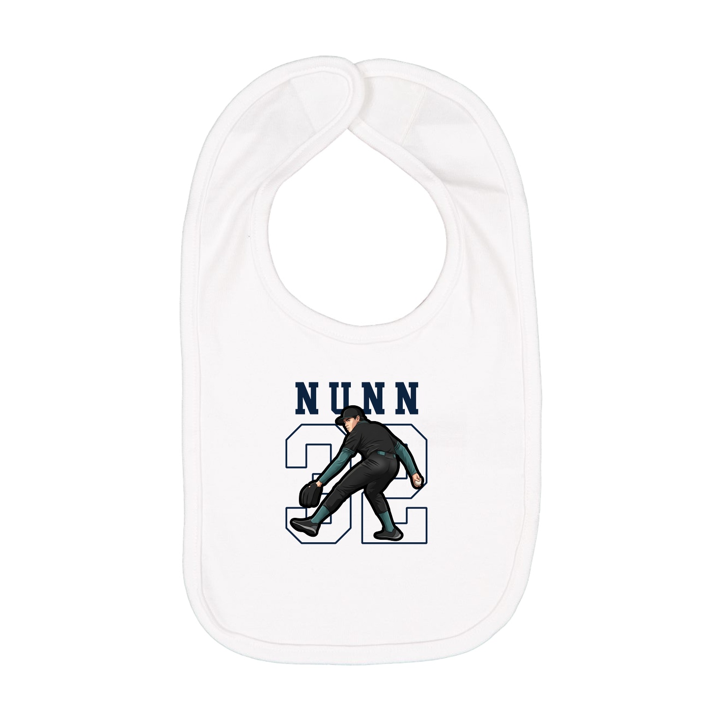 Infant Bib — Shirsey in White