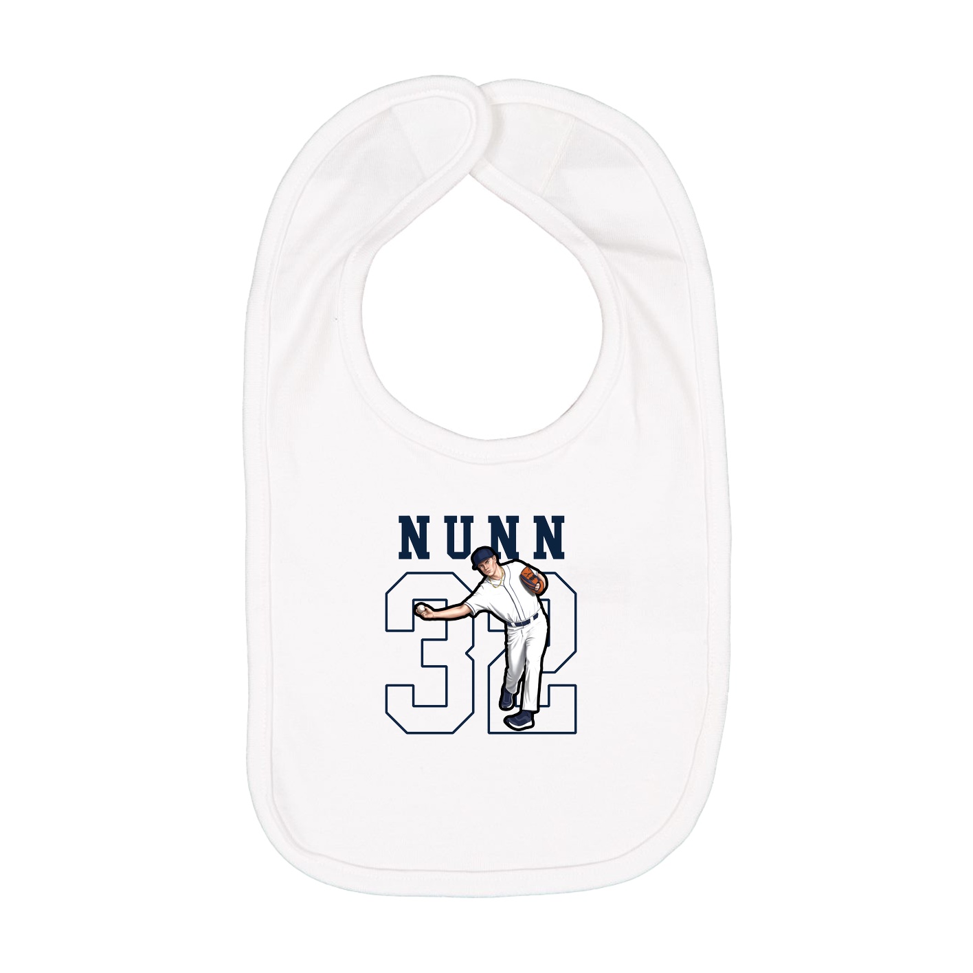 Infant Bib — Shirsey in White
