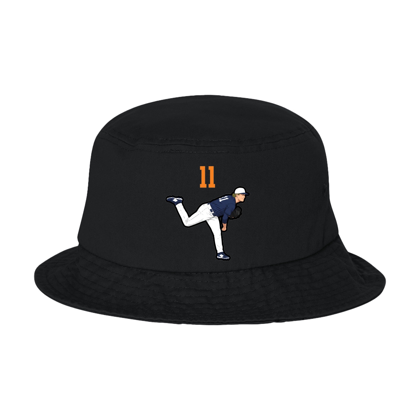 Bucket Cap — Number Top in Black