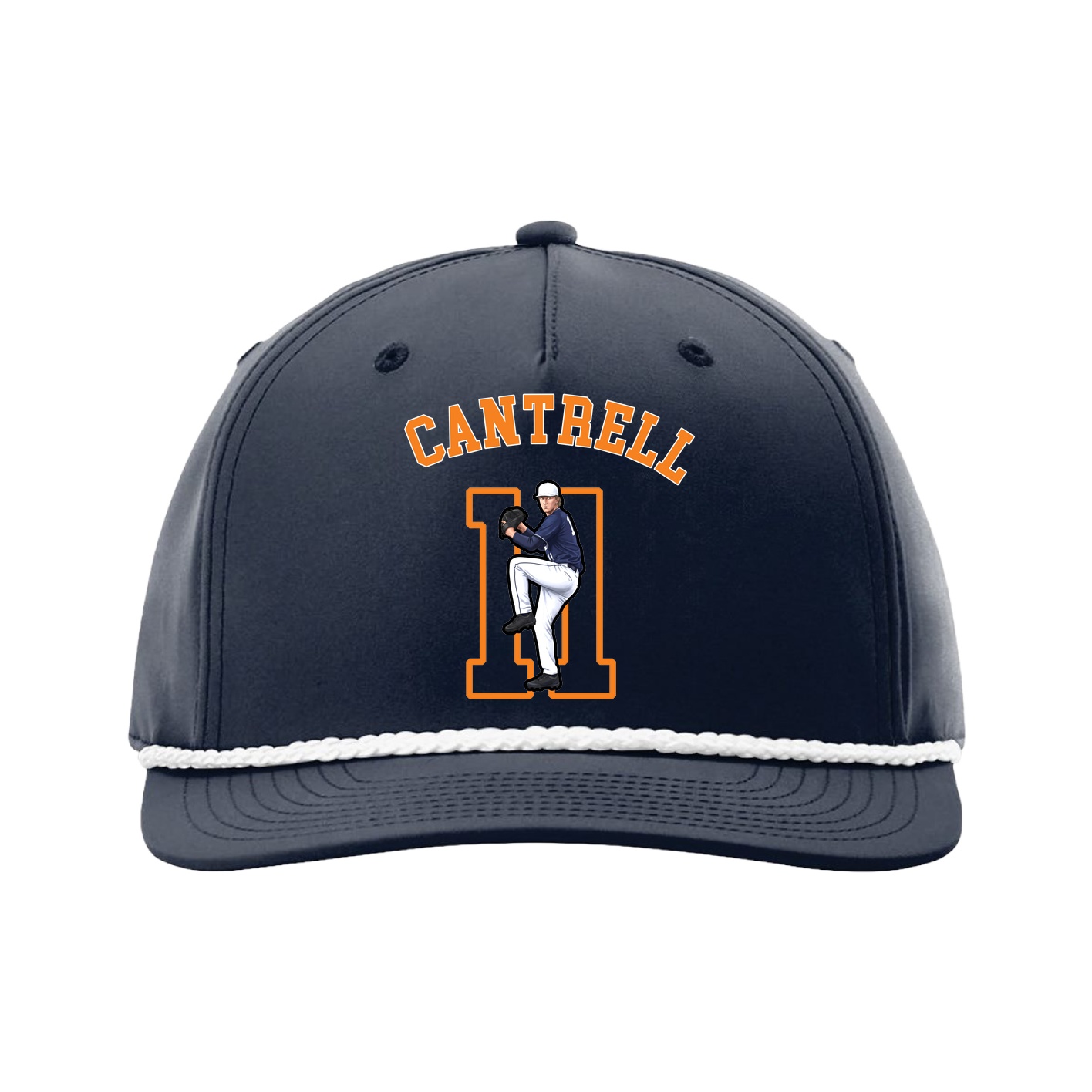 Five-Panel Classic Rope Cap — Shirsey Arch in Navy