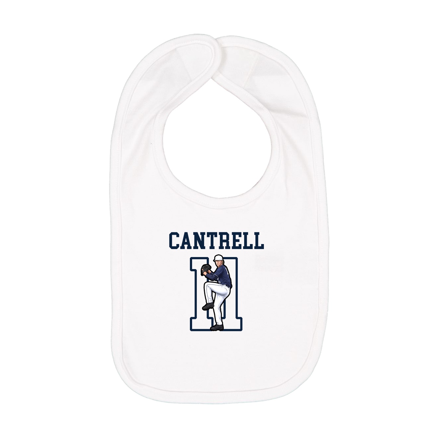 Infant Bib — Shirsey in White