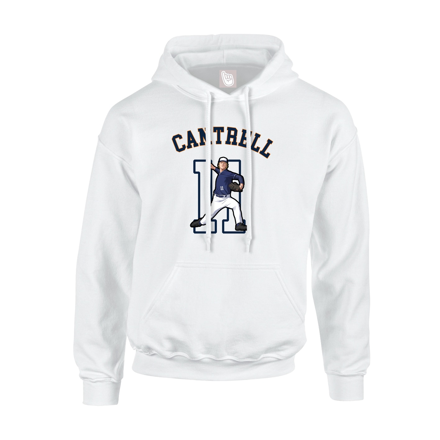 Hoodie — Shirsey Arch in White