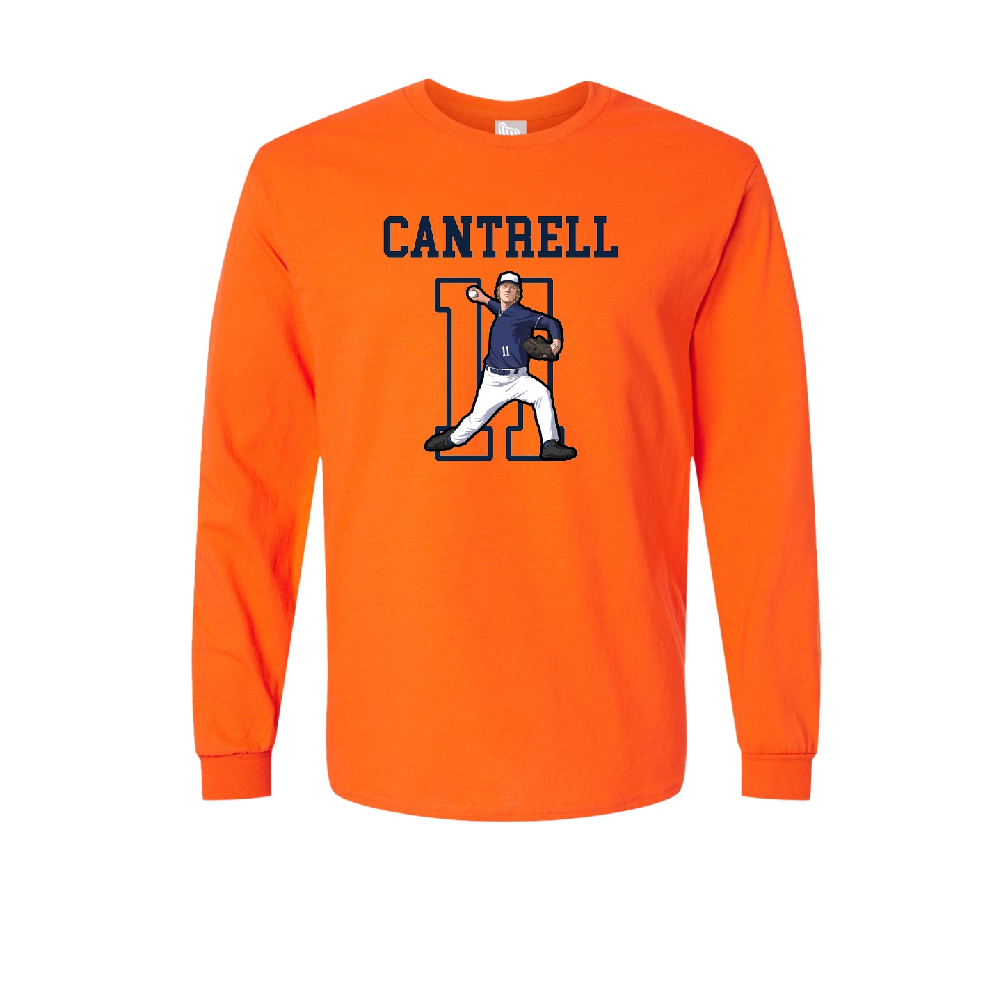 Long Sleeve Tee — Shirsey in Orange