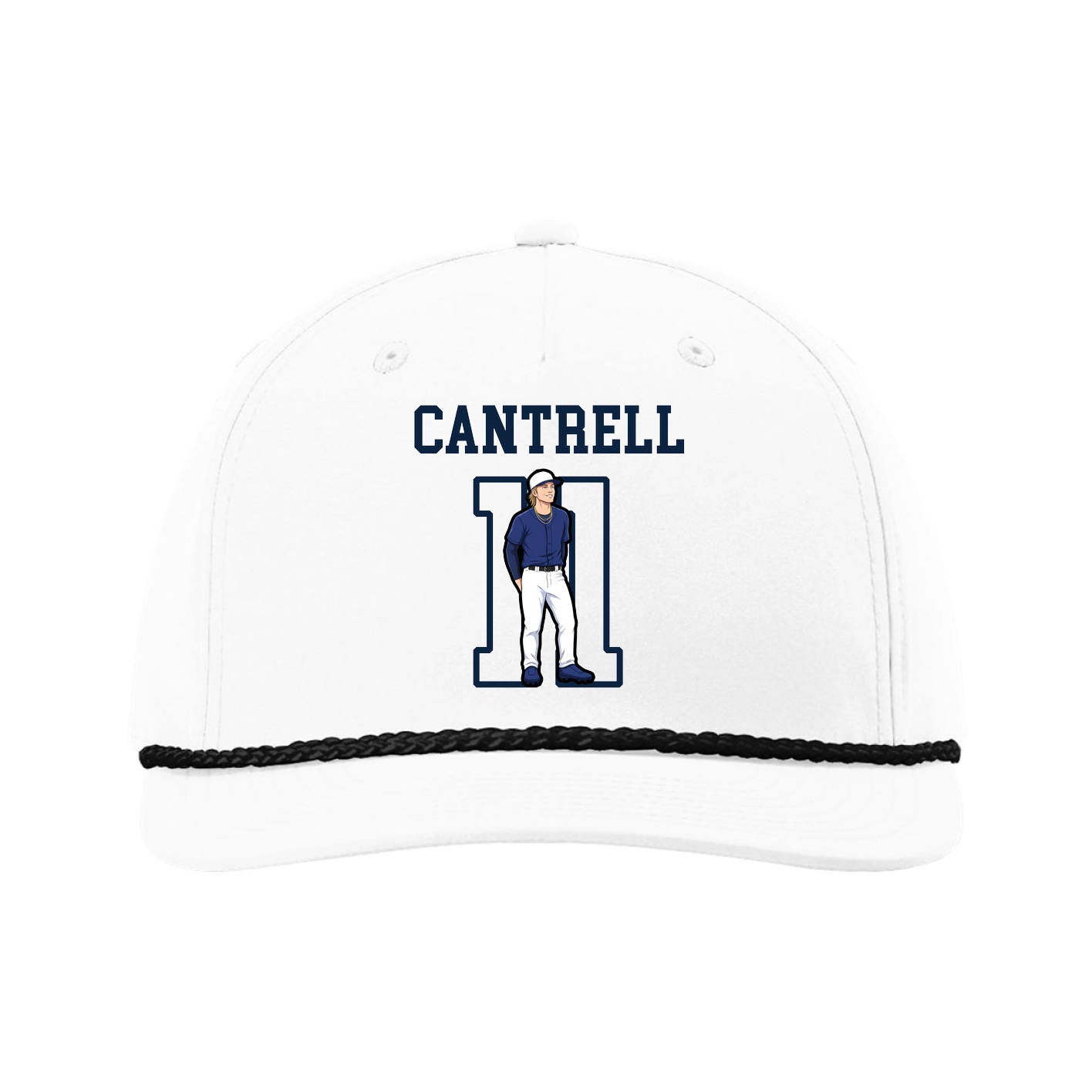 Five-Panel Classic Rope Cap — Shirsey in White