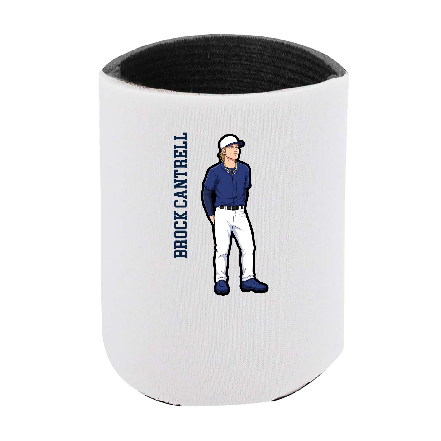 Can Holder — Name Vertical in White