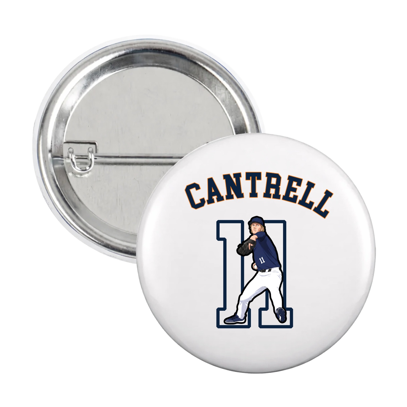 Game Day Button — Shirsey Arch in White