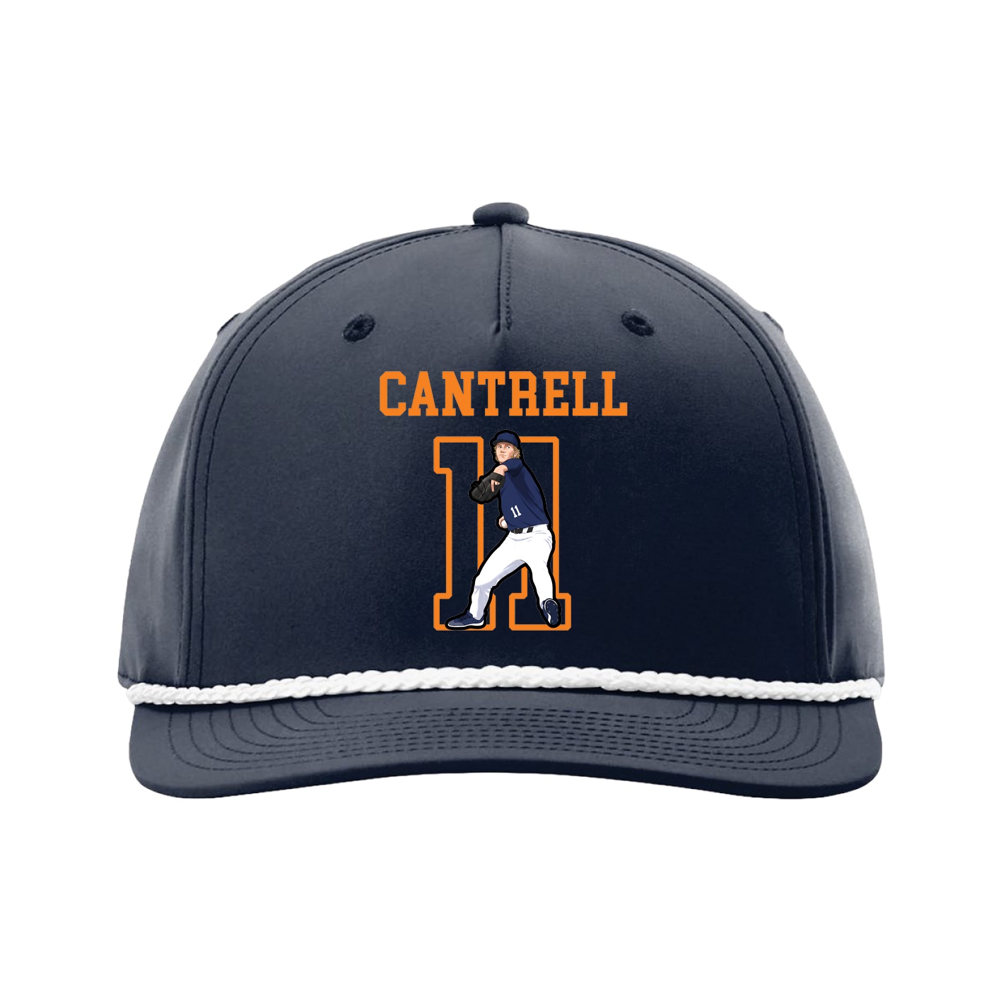 Five-Panel Classic Rope Cap — Shirsey in Navy