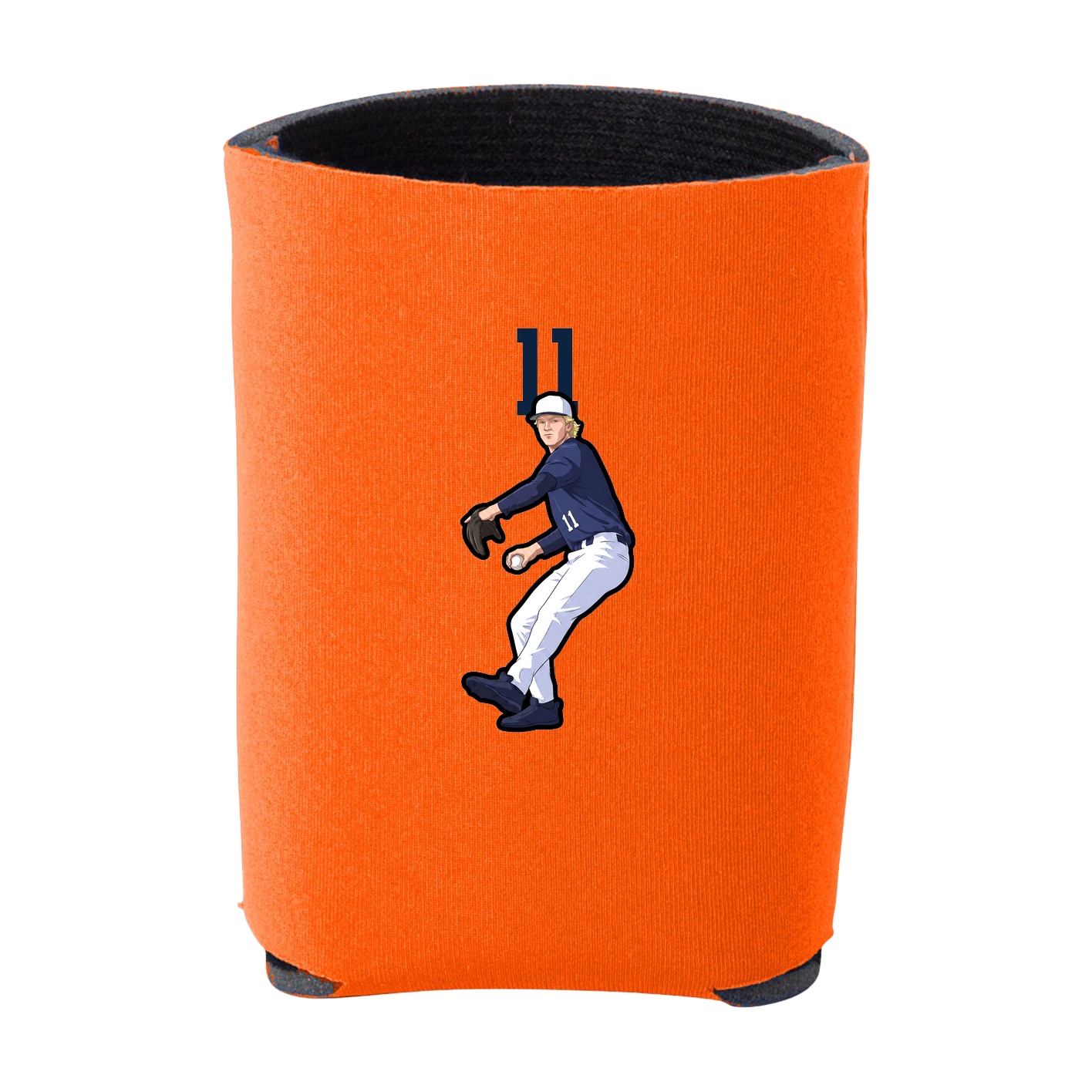 Can Holder — Number Top in Orange