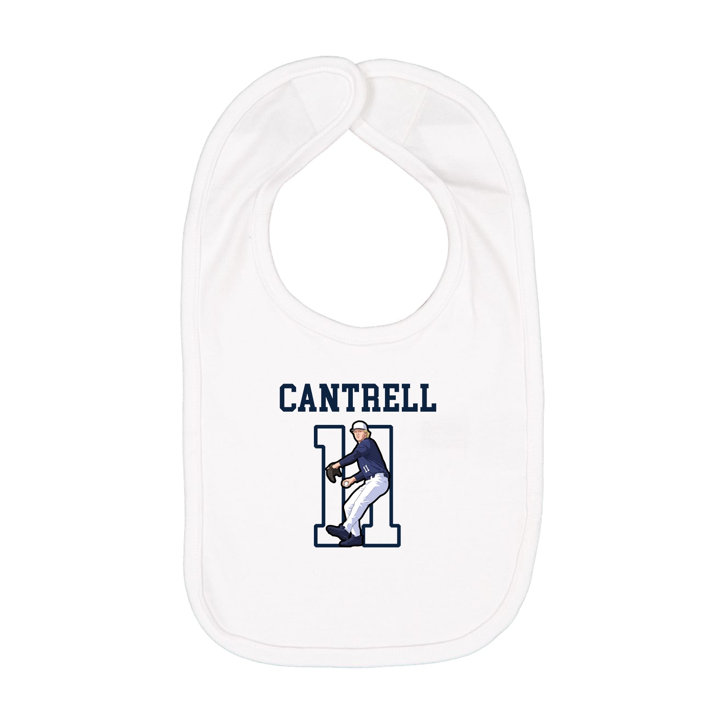 Infant Bib — Shirsey in White