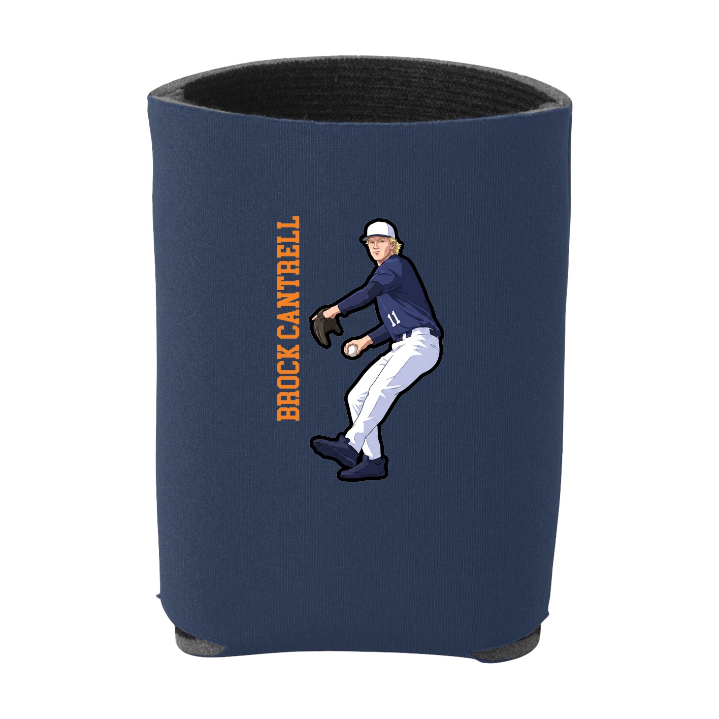 Can Holder — Name Vertical in Navy