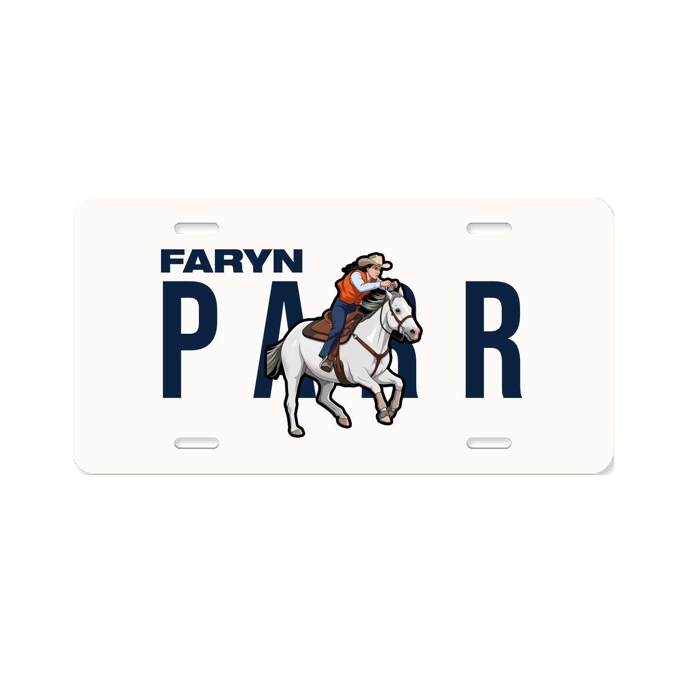 License Plate — Player Name in Classic
