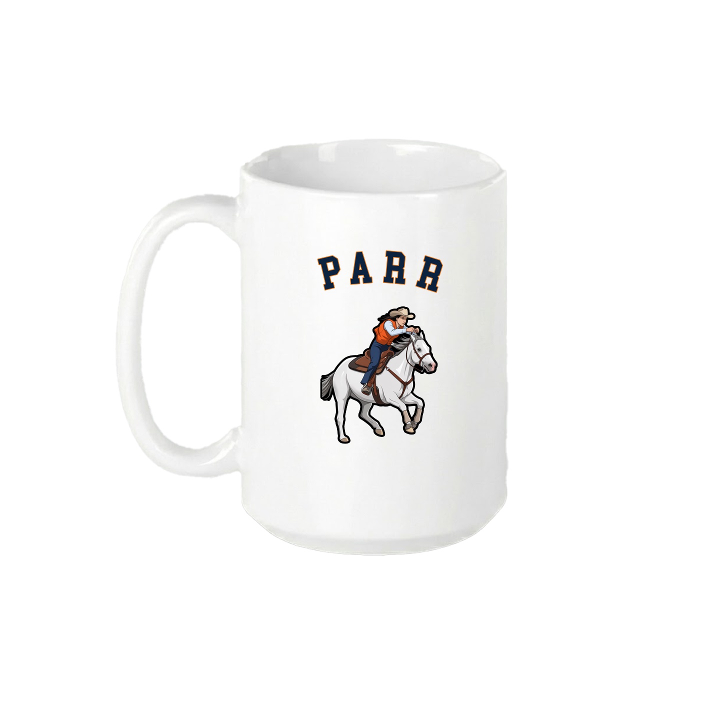 15oz Coffee Mug — Shirsey Arch in White