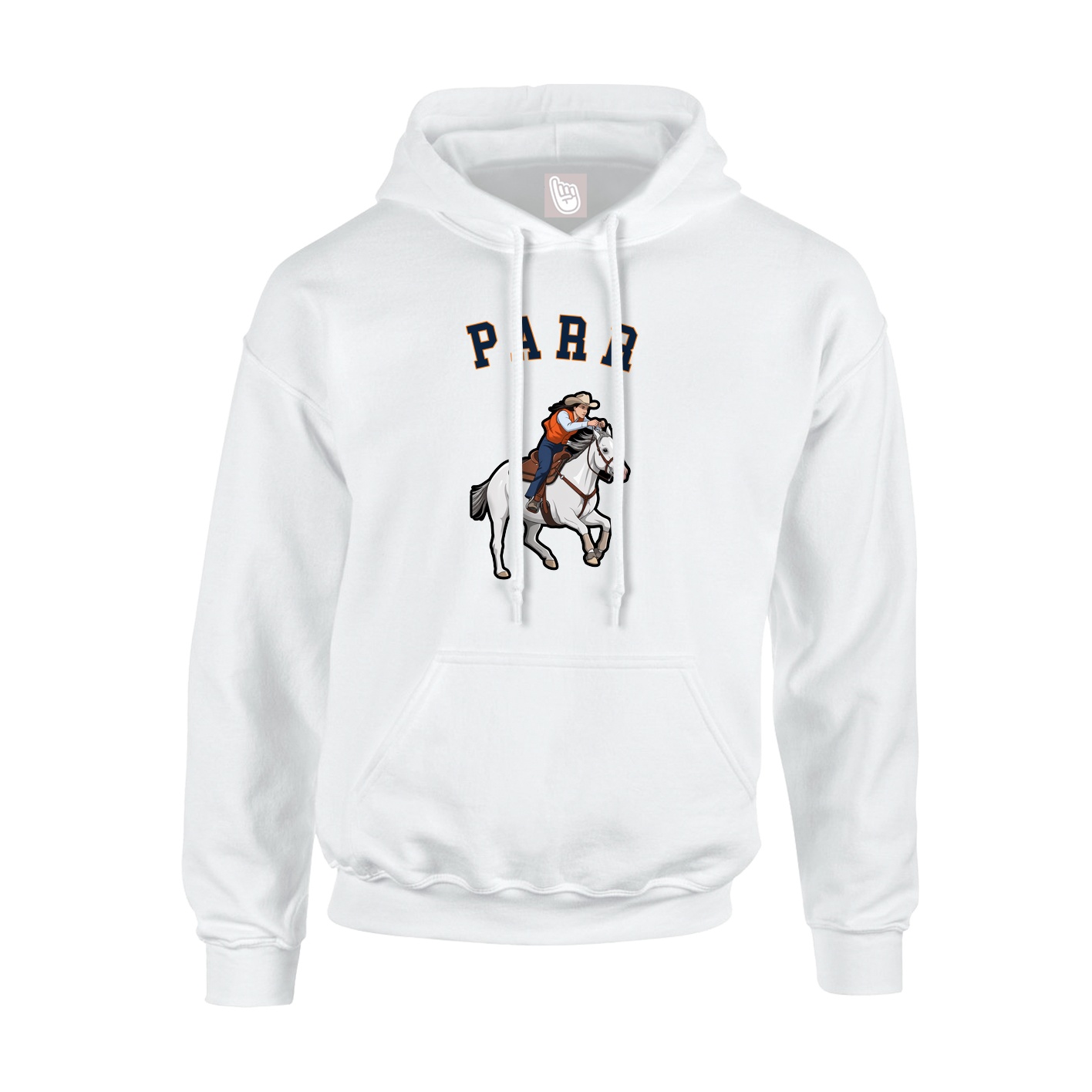 Youth Hoodie — Shirsey Arch in White