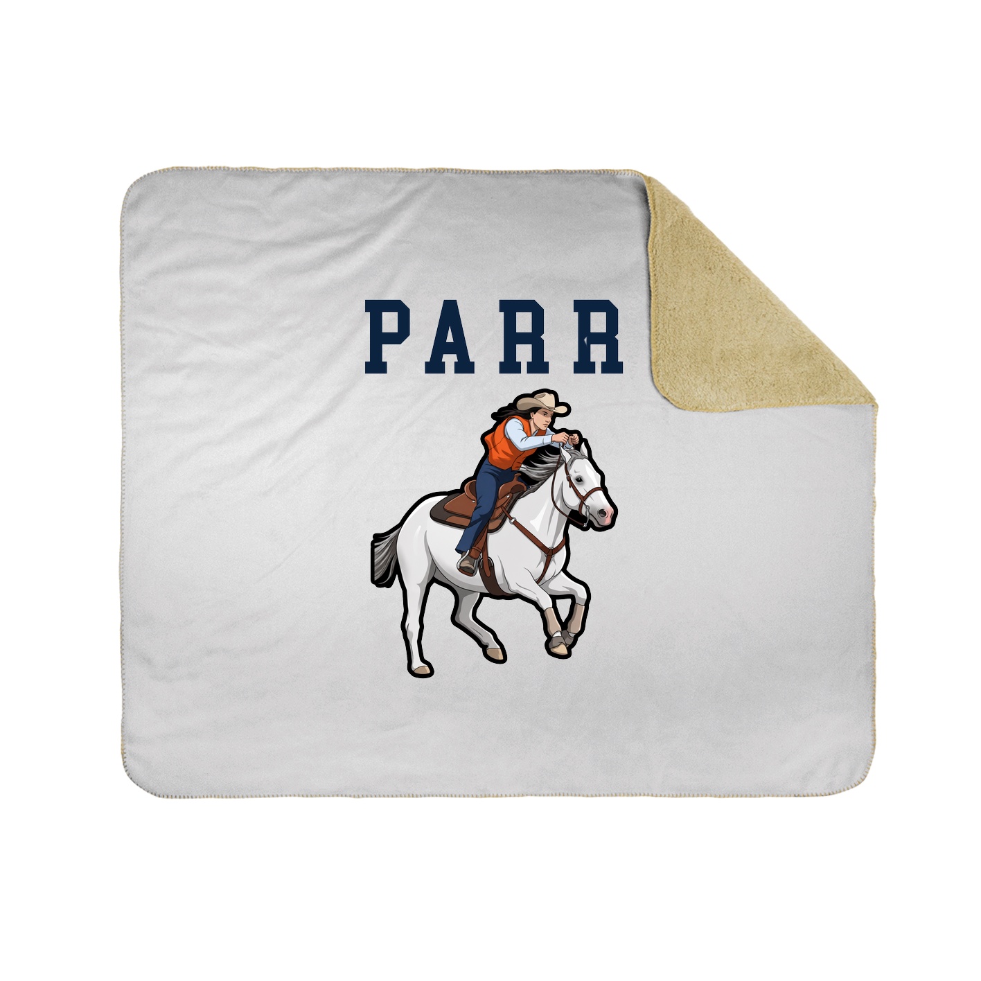 Throw Blanket — Shirsey in White