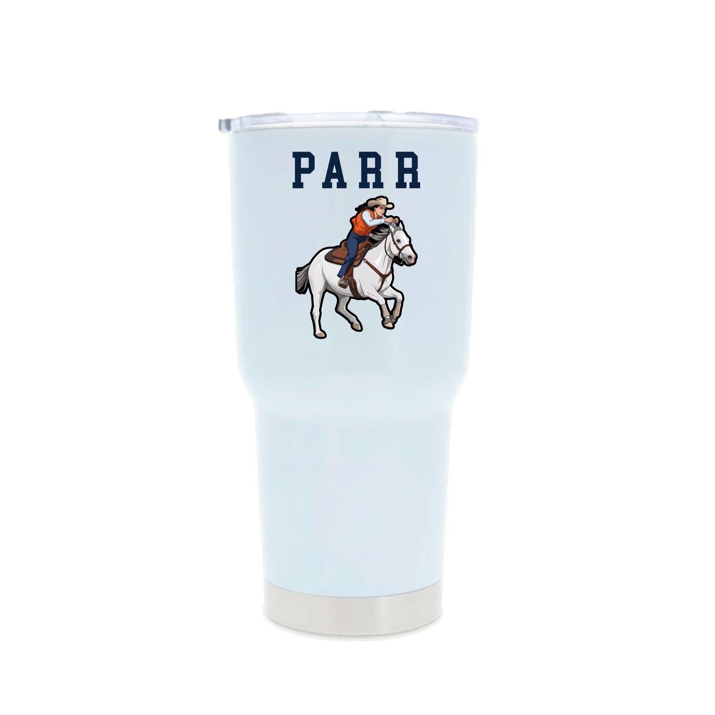30oz Stainless Steel Tumbler — Shirsey in White
