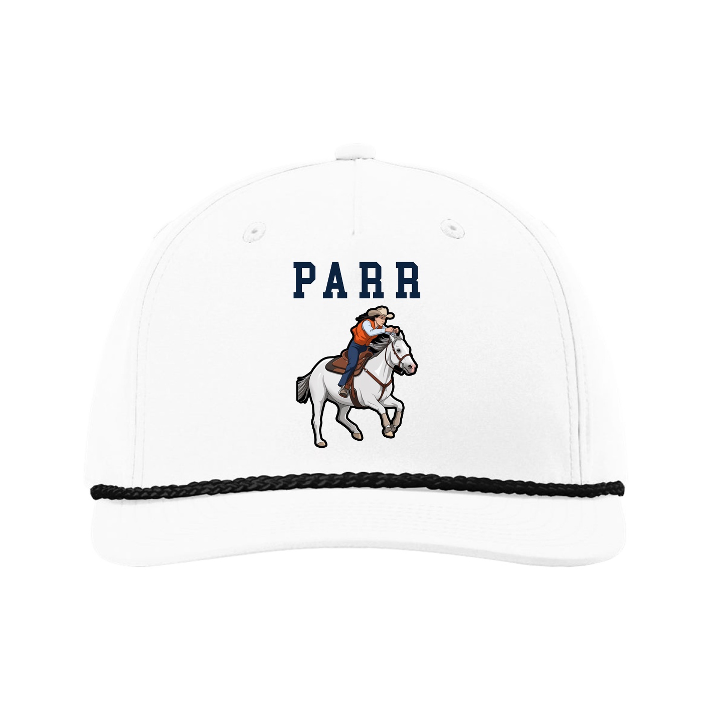 Five-Panel Classic Rope Cap — Shirsey in White