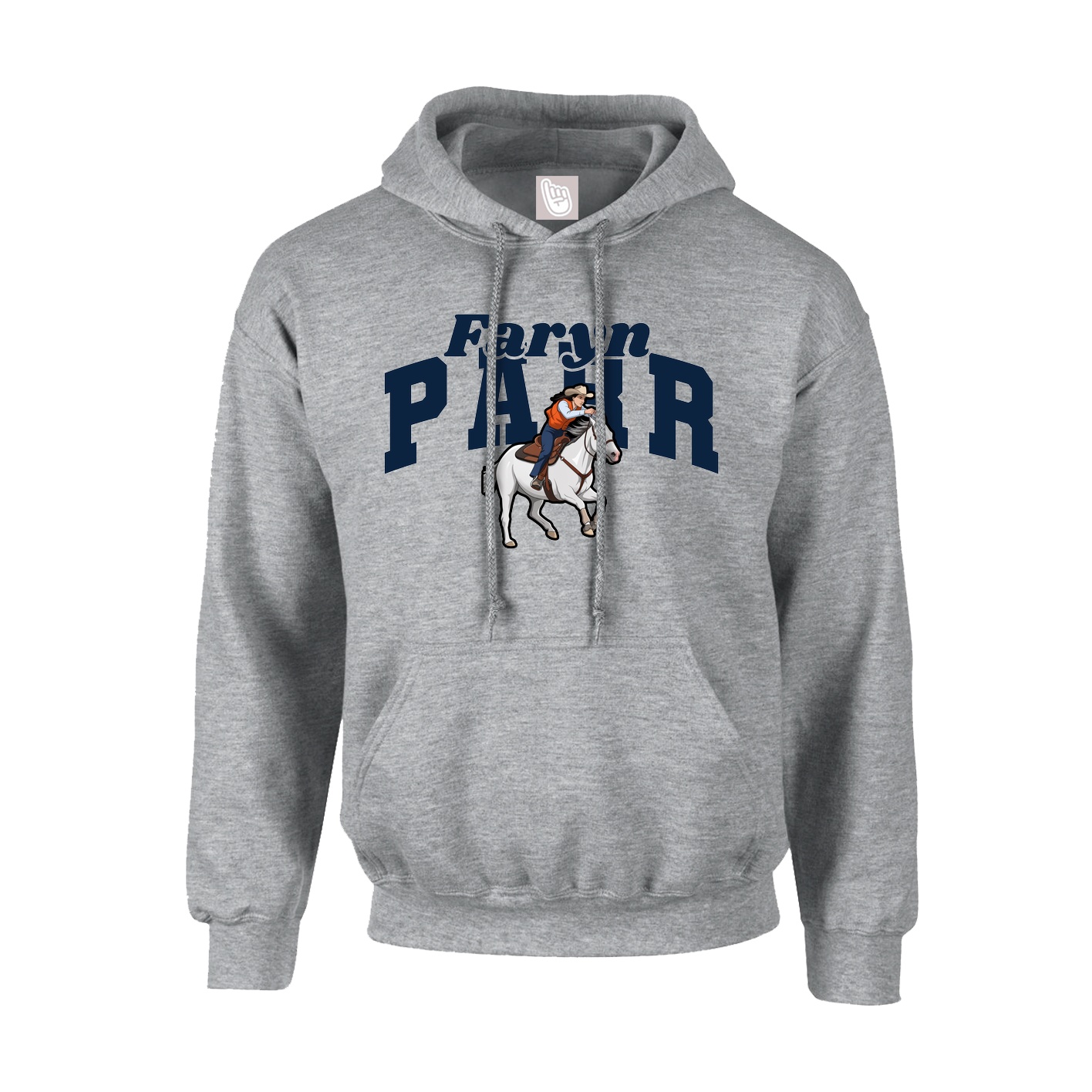 Hoodie — Signature Arch in Grey