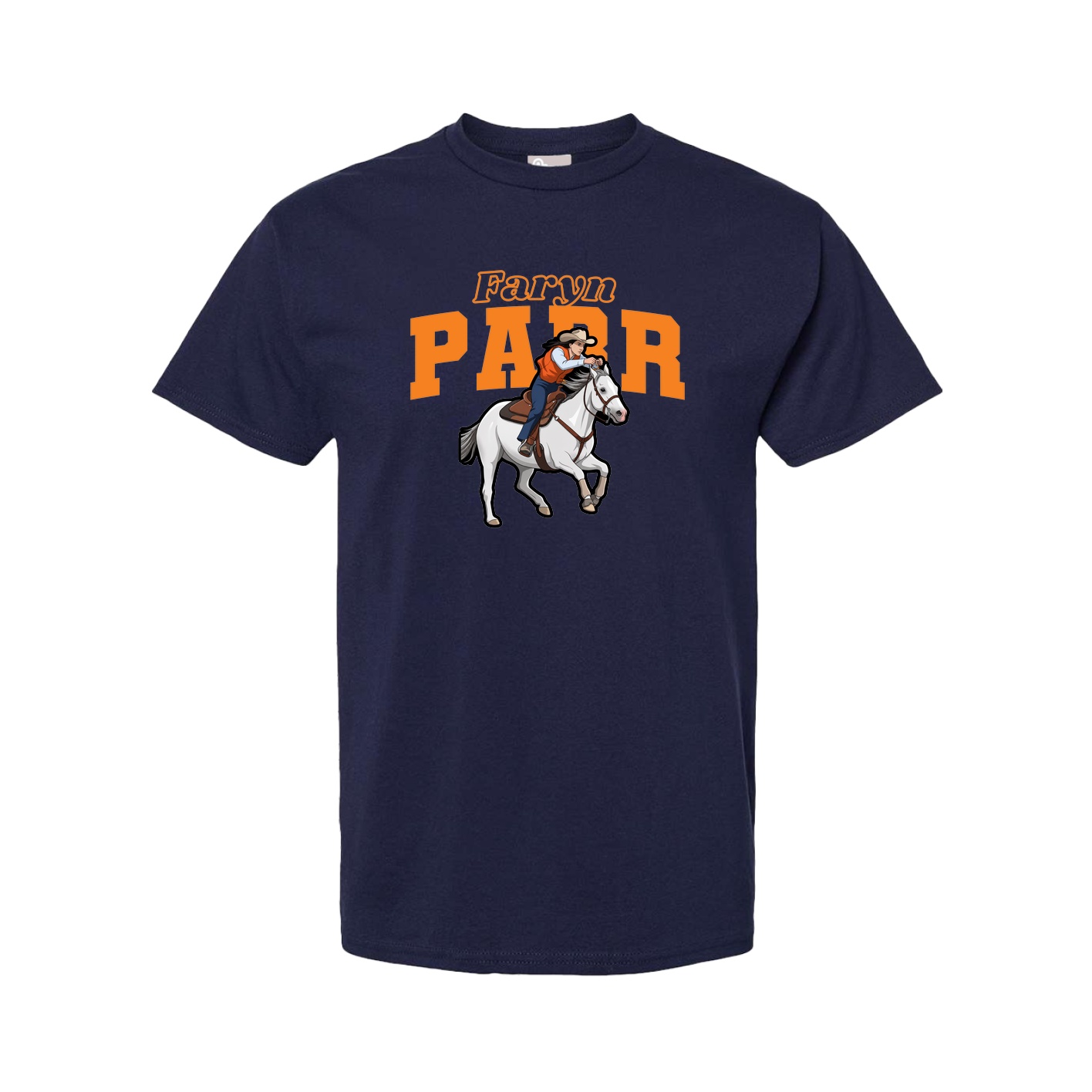 Youth Tee — Name Arch in Navy