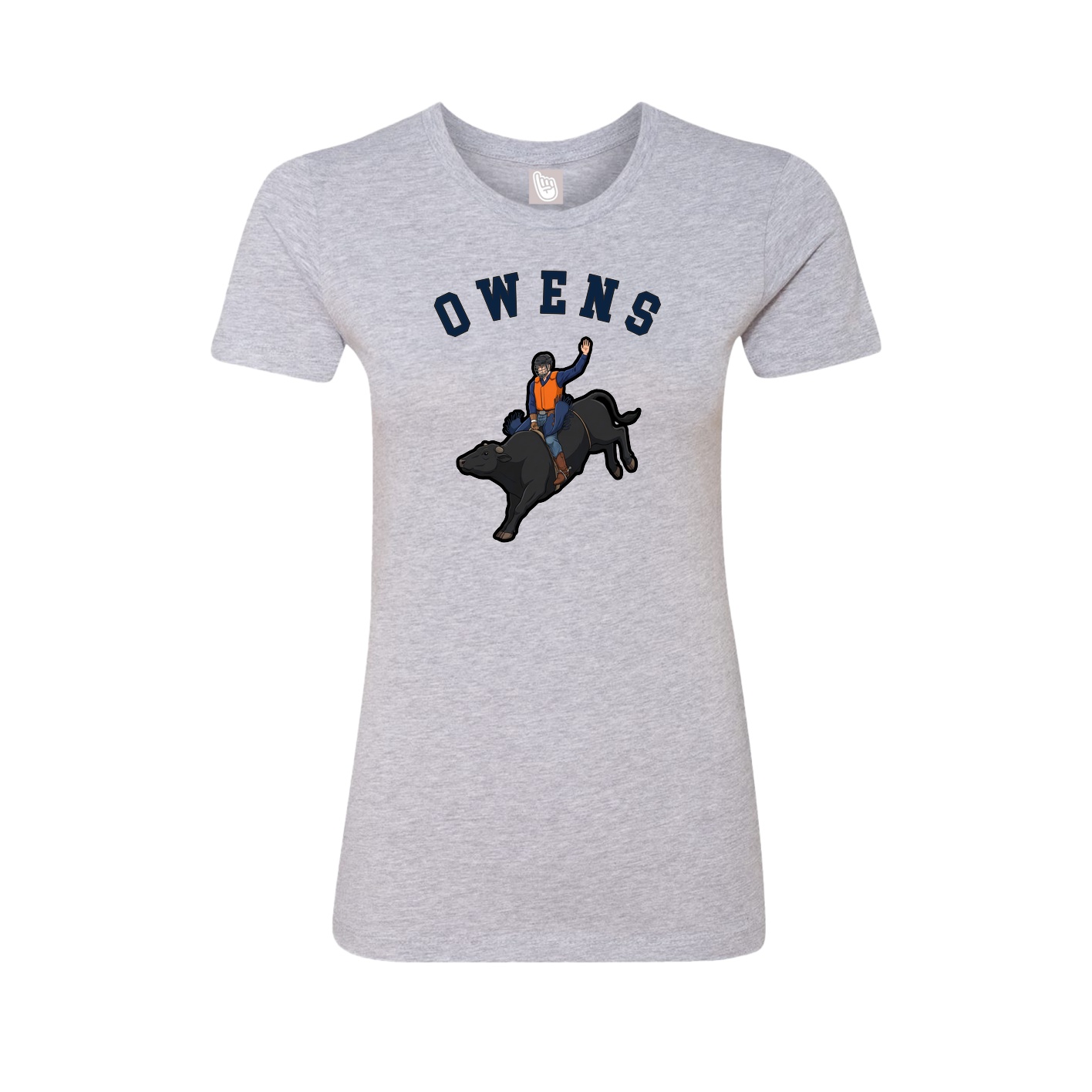 Fitted Women's Tee — Shirsey Arch in Grey