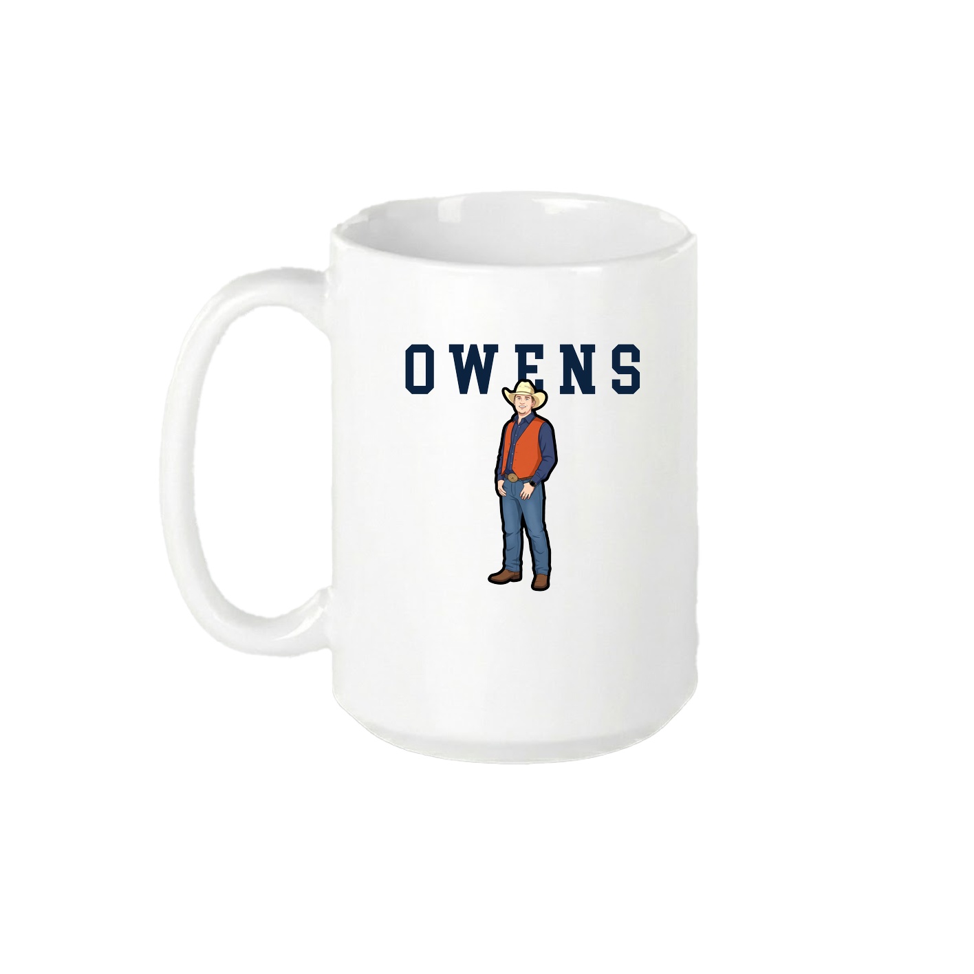 15oz Coffee Mug — Shirsey in White