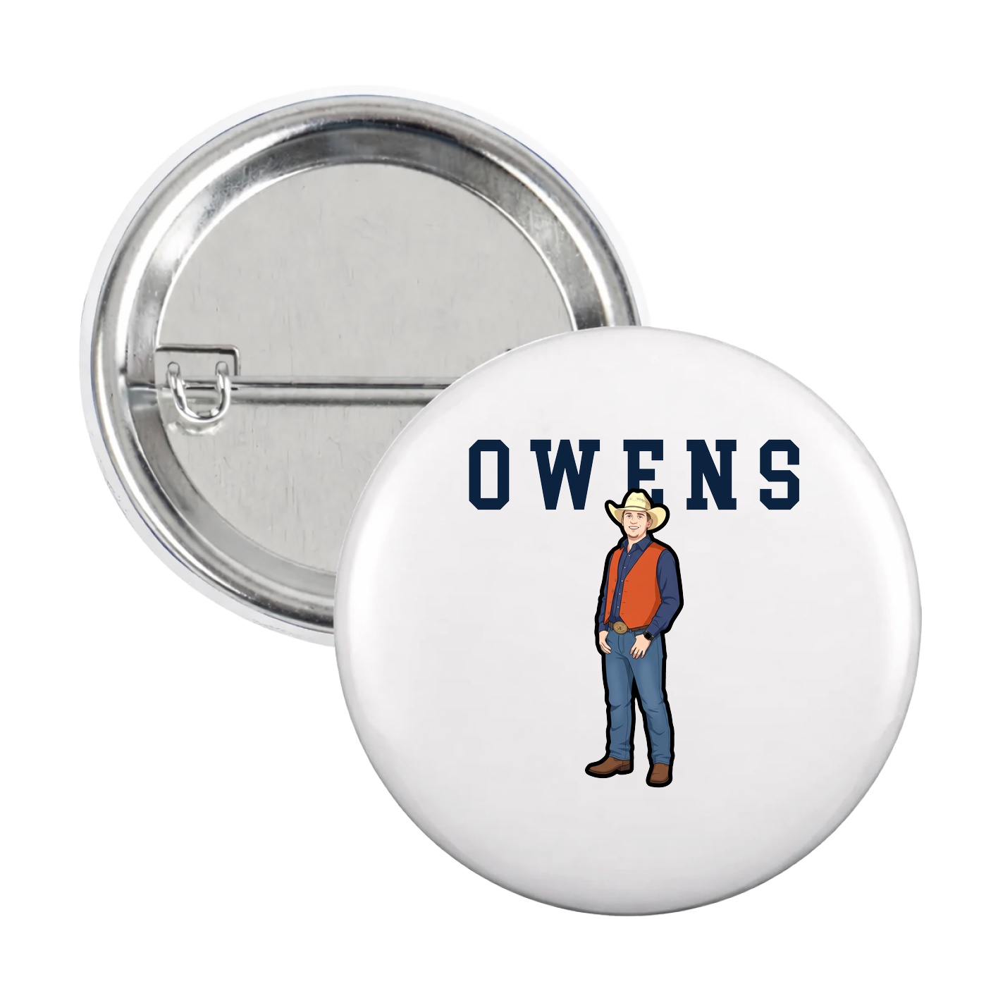 Game Day Button — Shirsey in White
