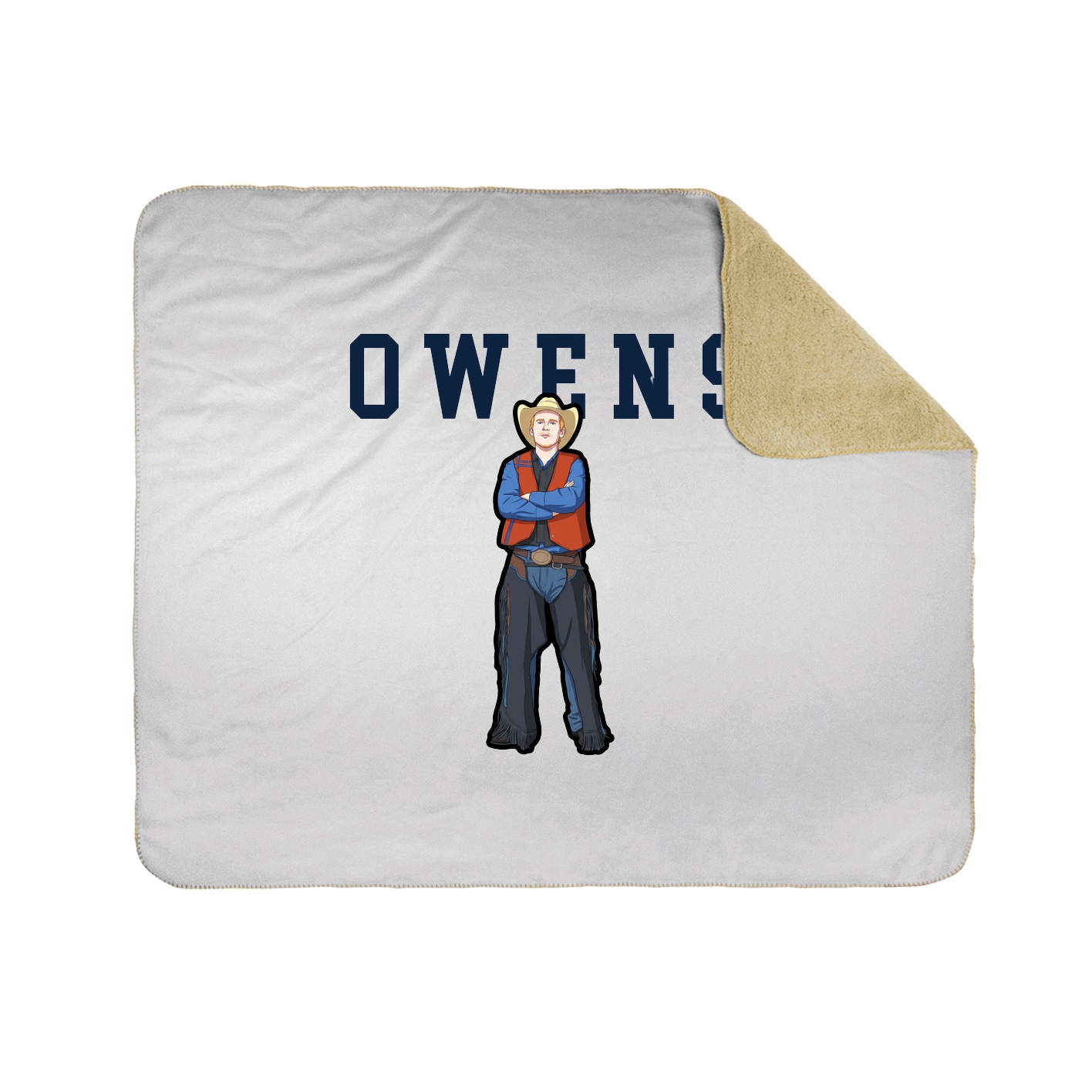 Throw Blanket — Shirsey in White