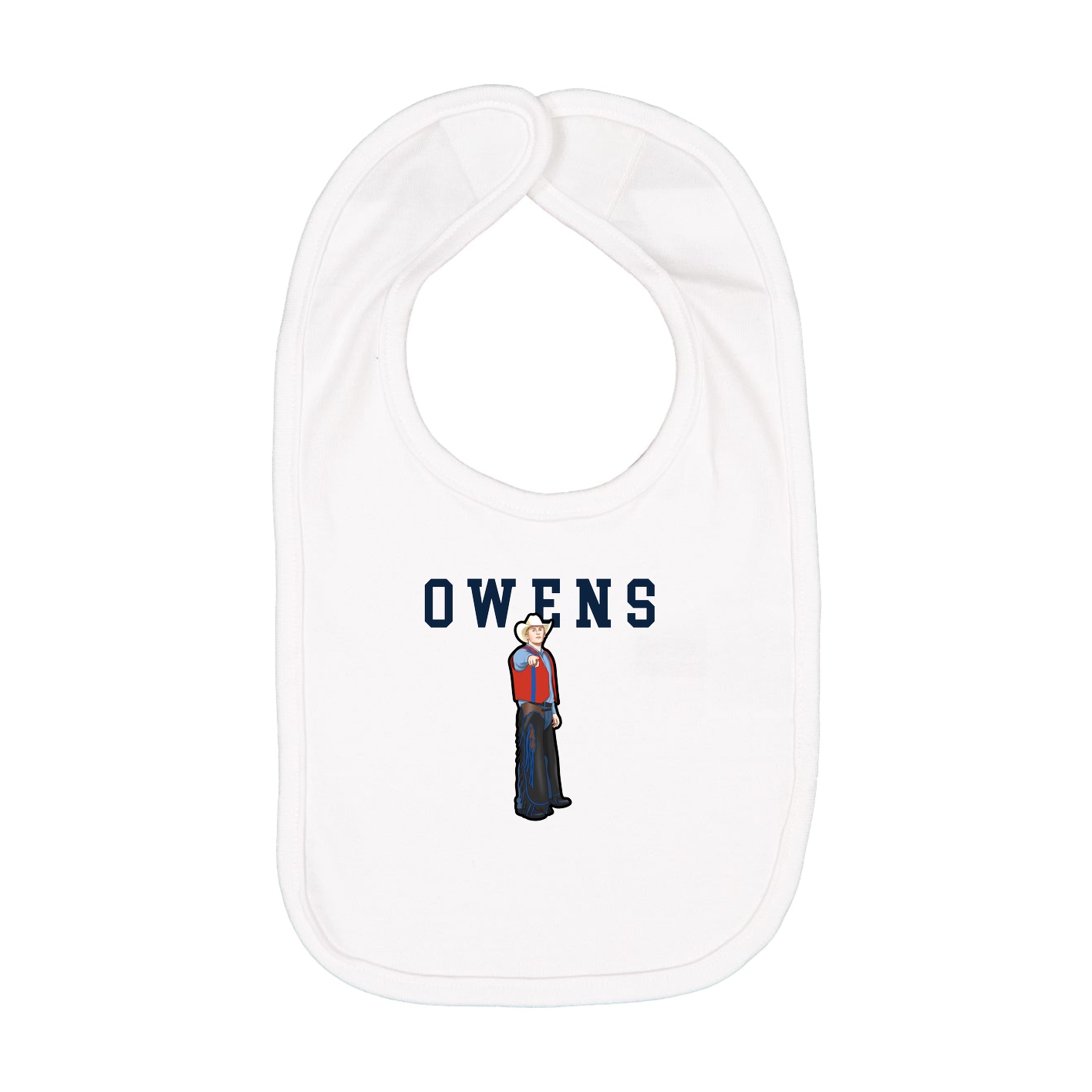 Infant Bib — Shirsey in White