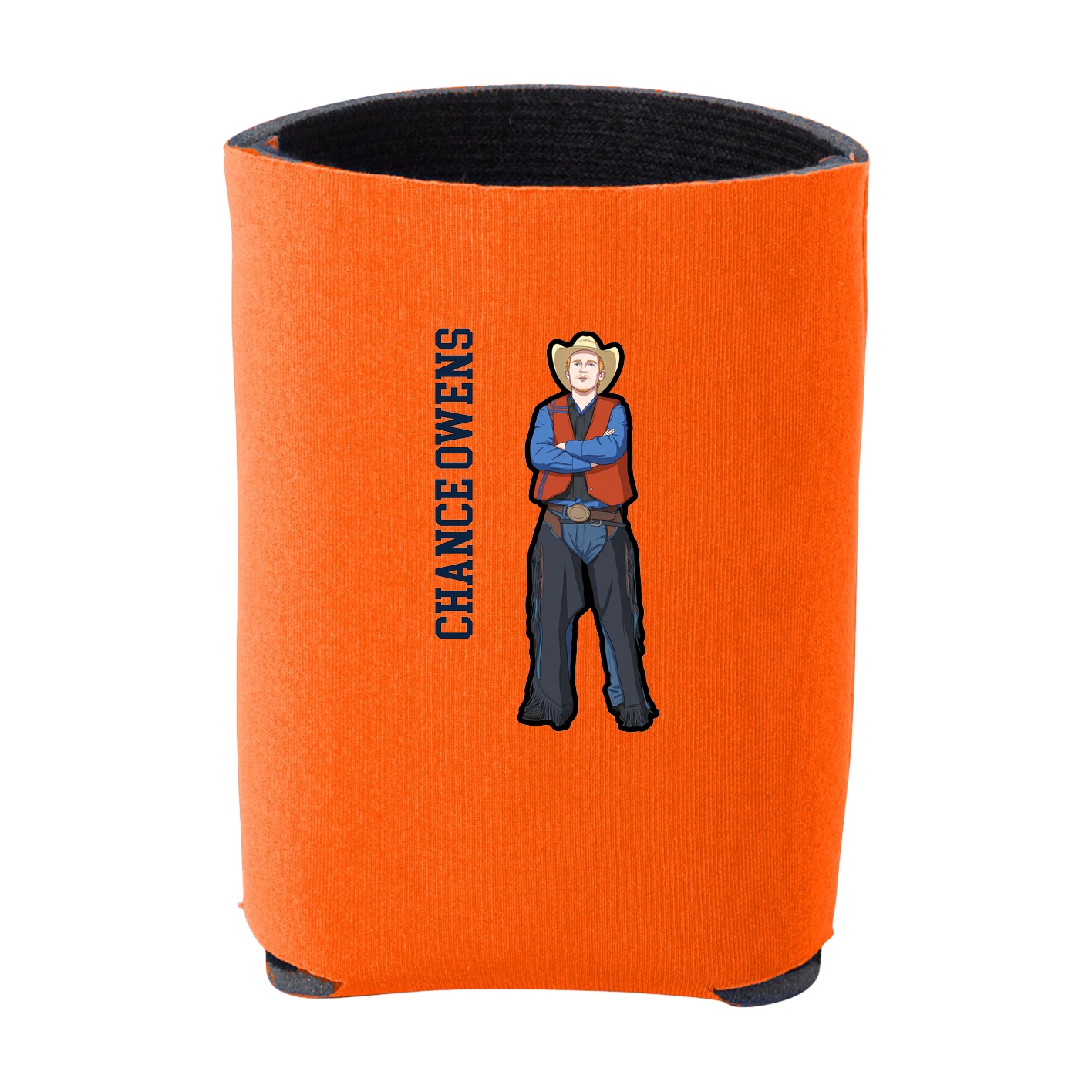 Can Holder — Name Vertical in Orange