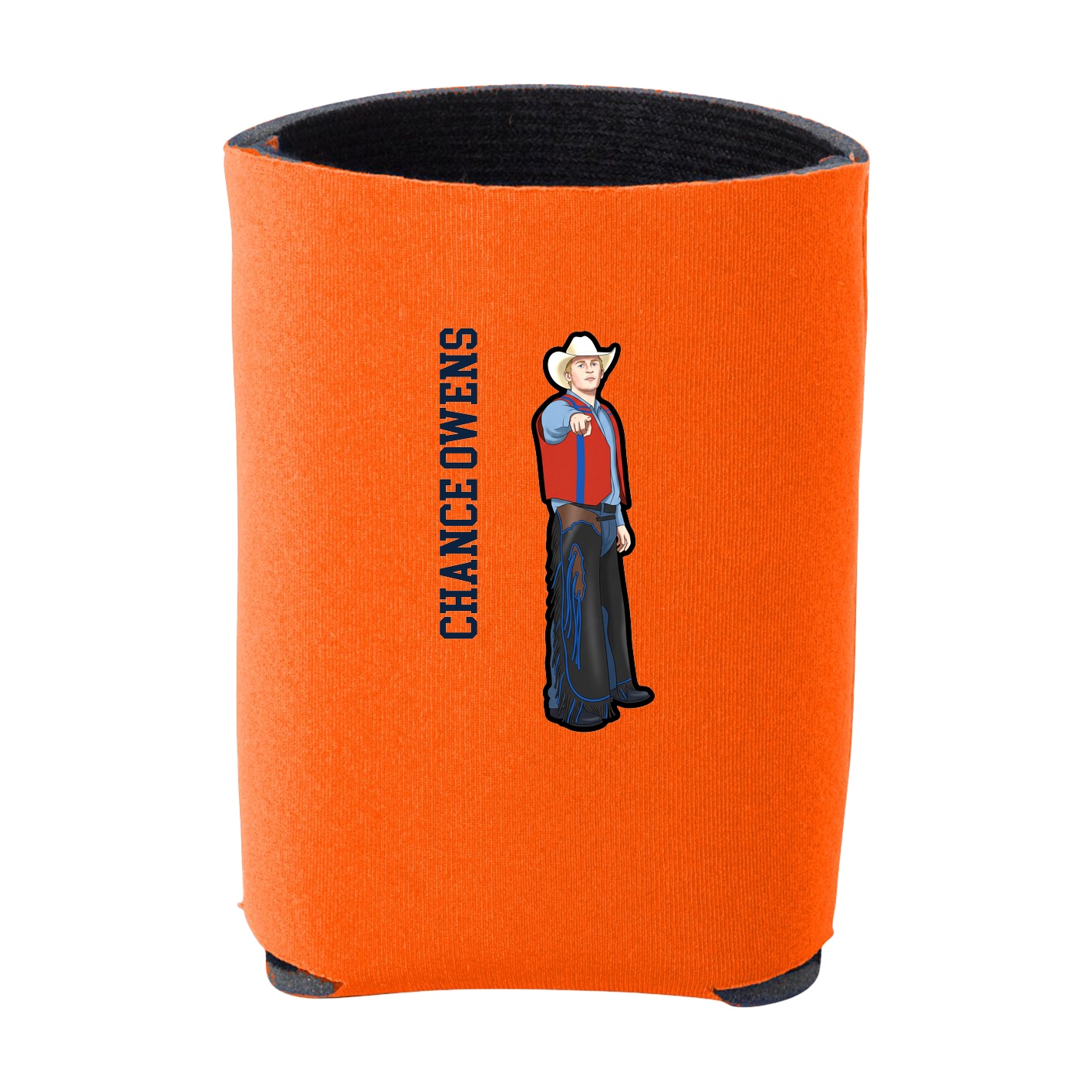 Can Holder — Name Vertical in Orange