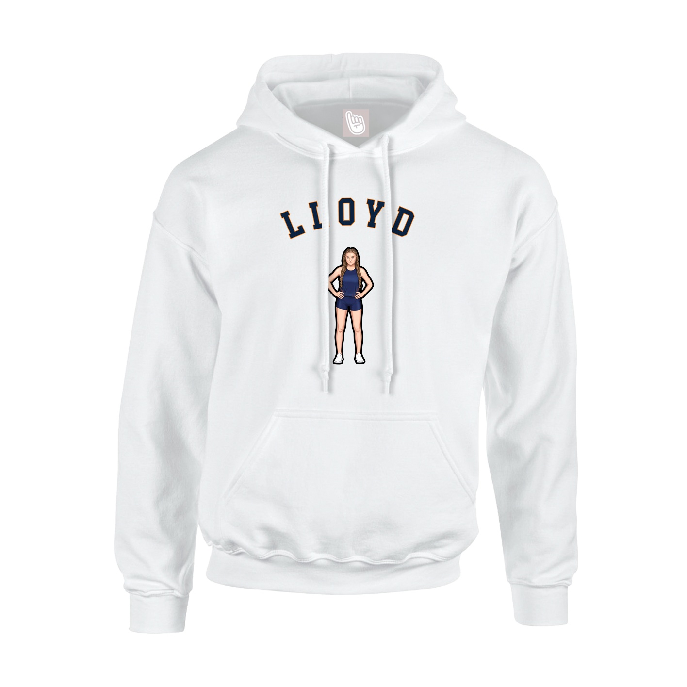 Youth Hoodie — Shirsey Arch in White