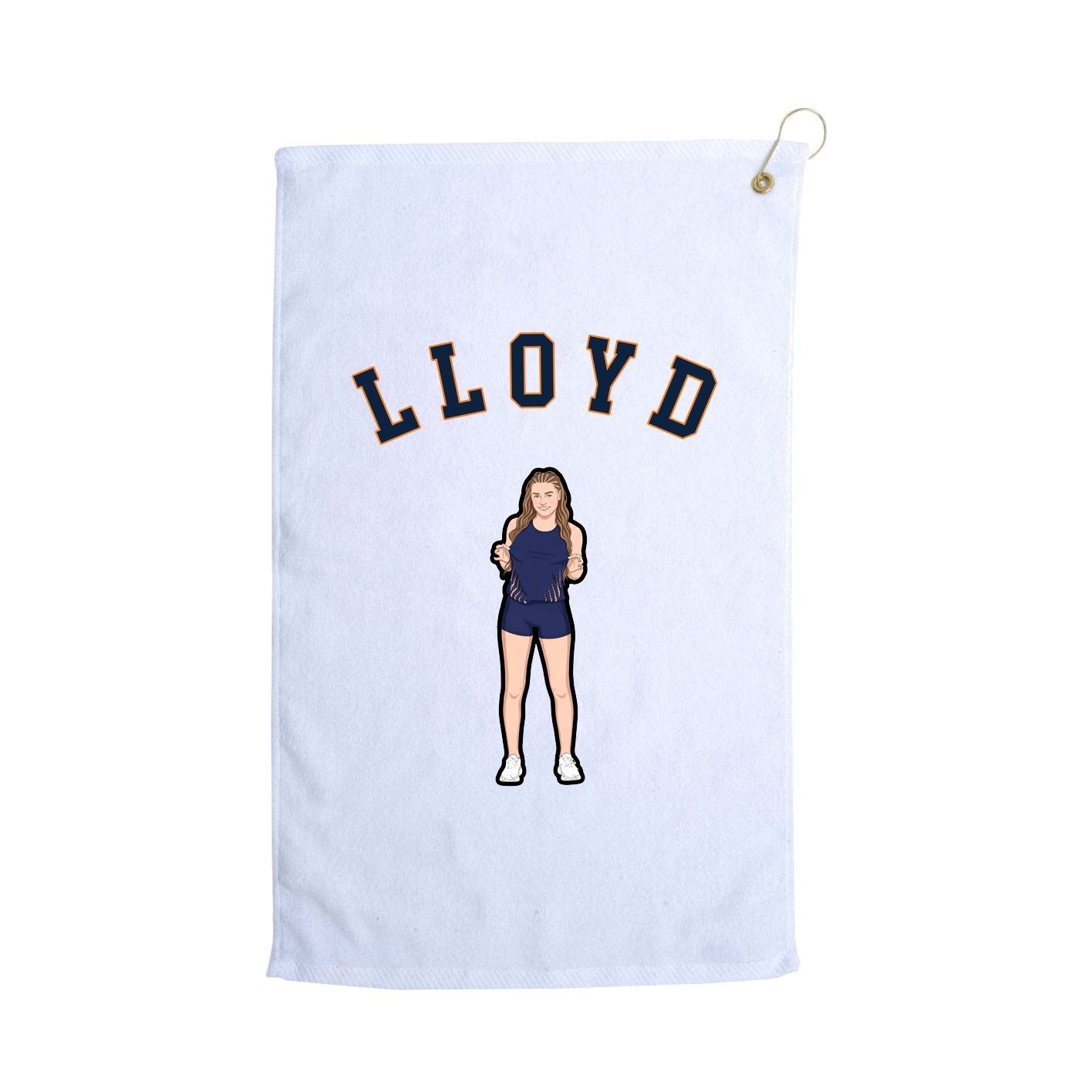 Golf Towel — Shirsey Arch in White