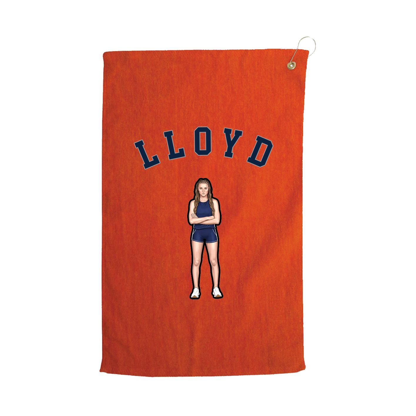 Golf Towel — Shirsey Arch in Orange