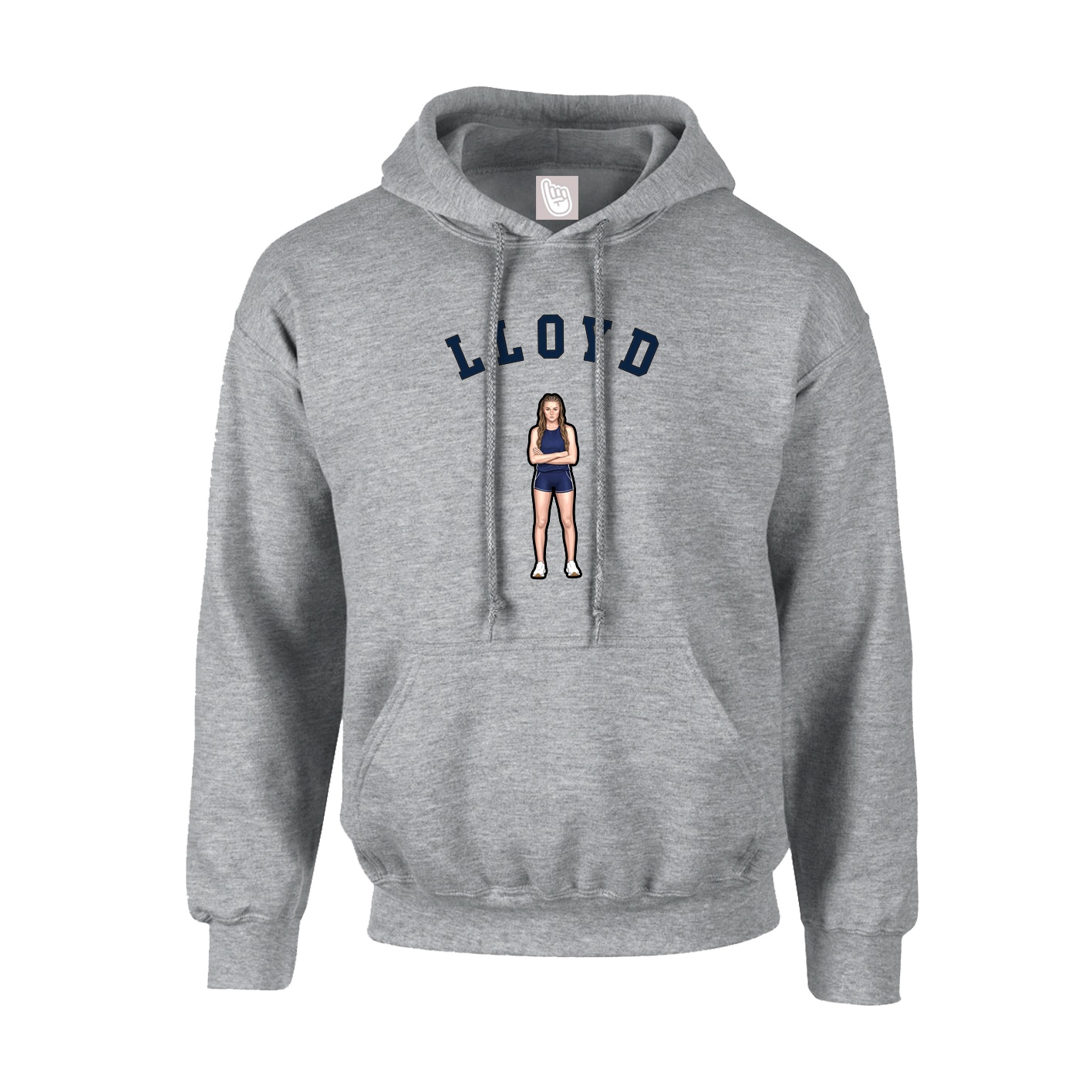 Youth Hoodie — Shirsey Arch in Grey