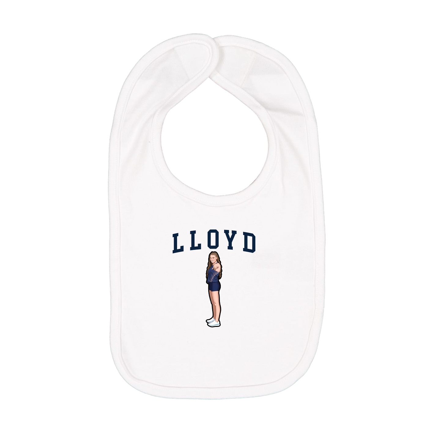Infant Bib — Shirsey in White