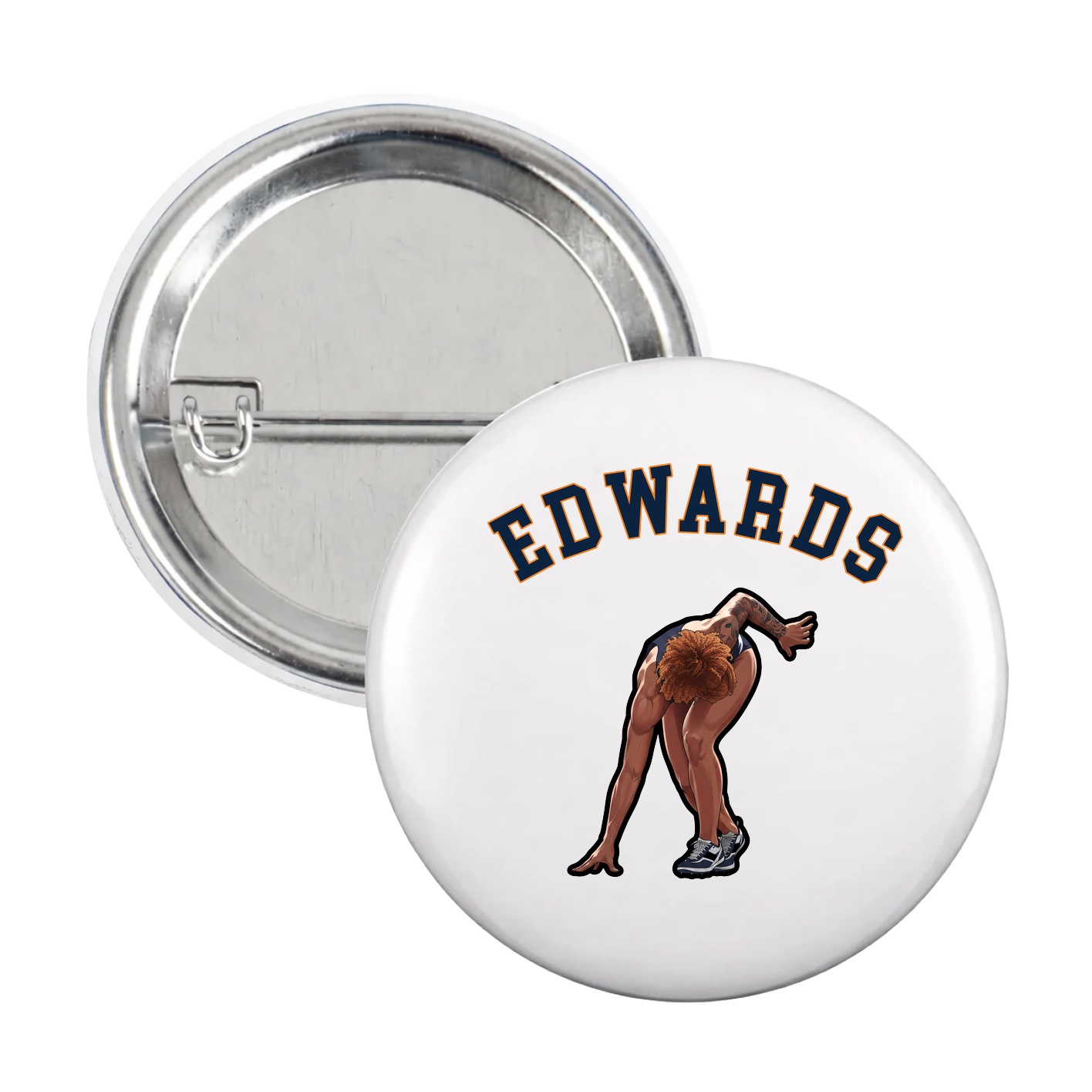 Game Day Button — Shirsey Arch in White