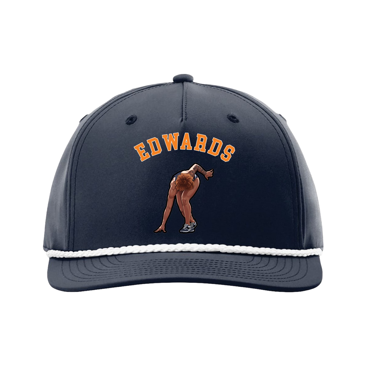 Five-Panel Classic Rope Cap — Shirsey Arch in Navy
