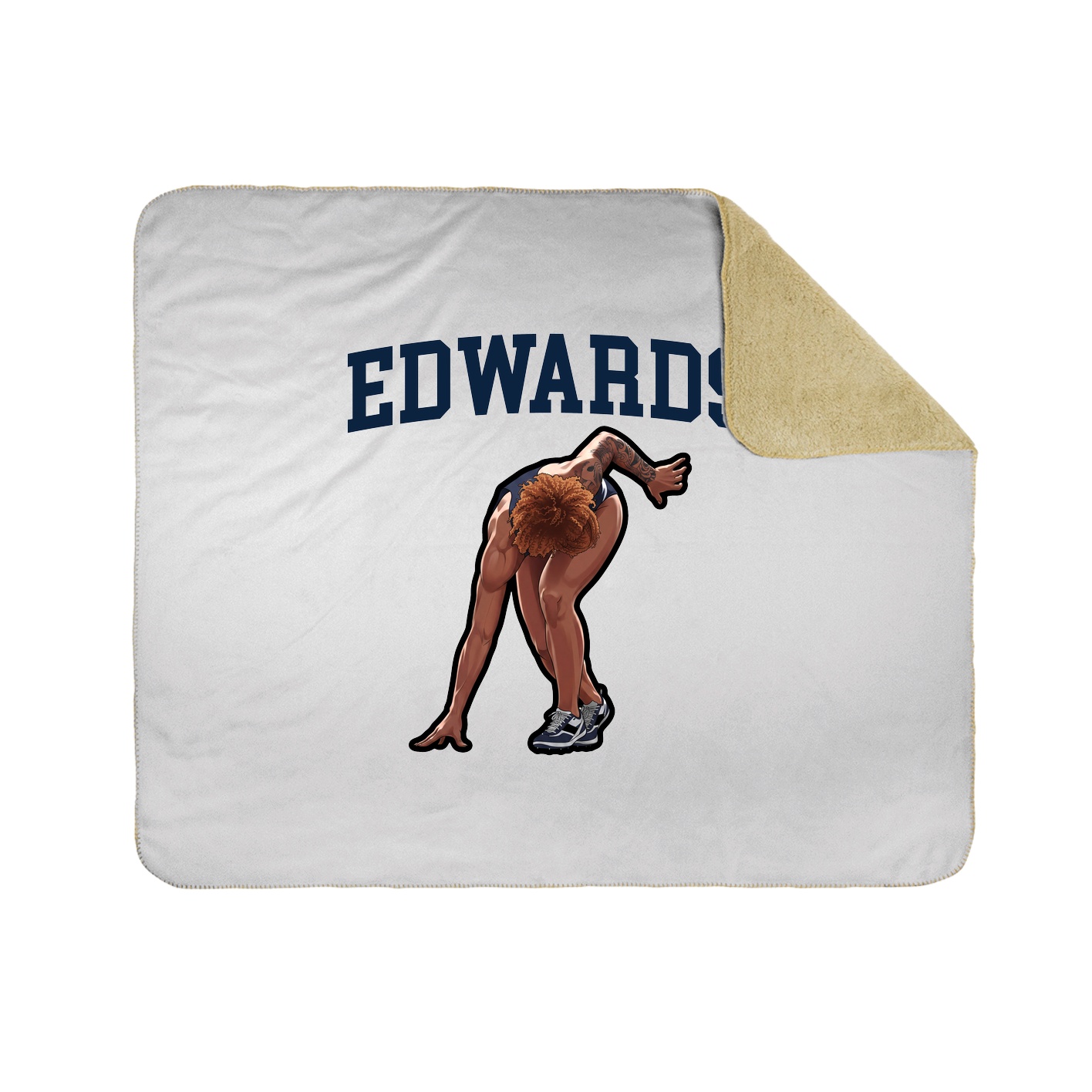 Throw Blanket — Shirsey in White