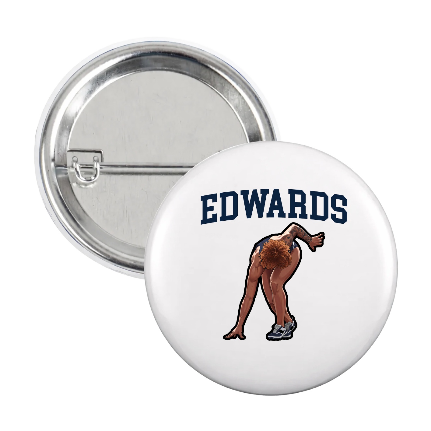 Game Day Button — Shirsey in White