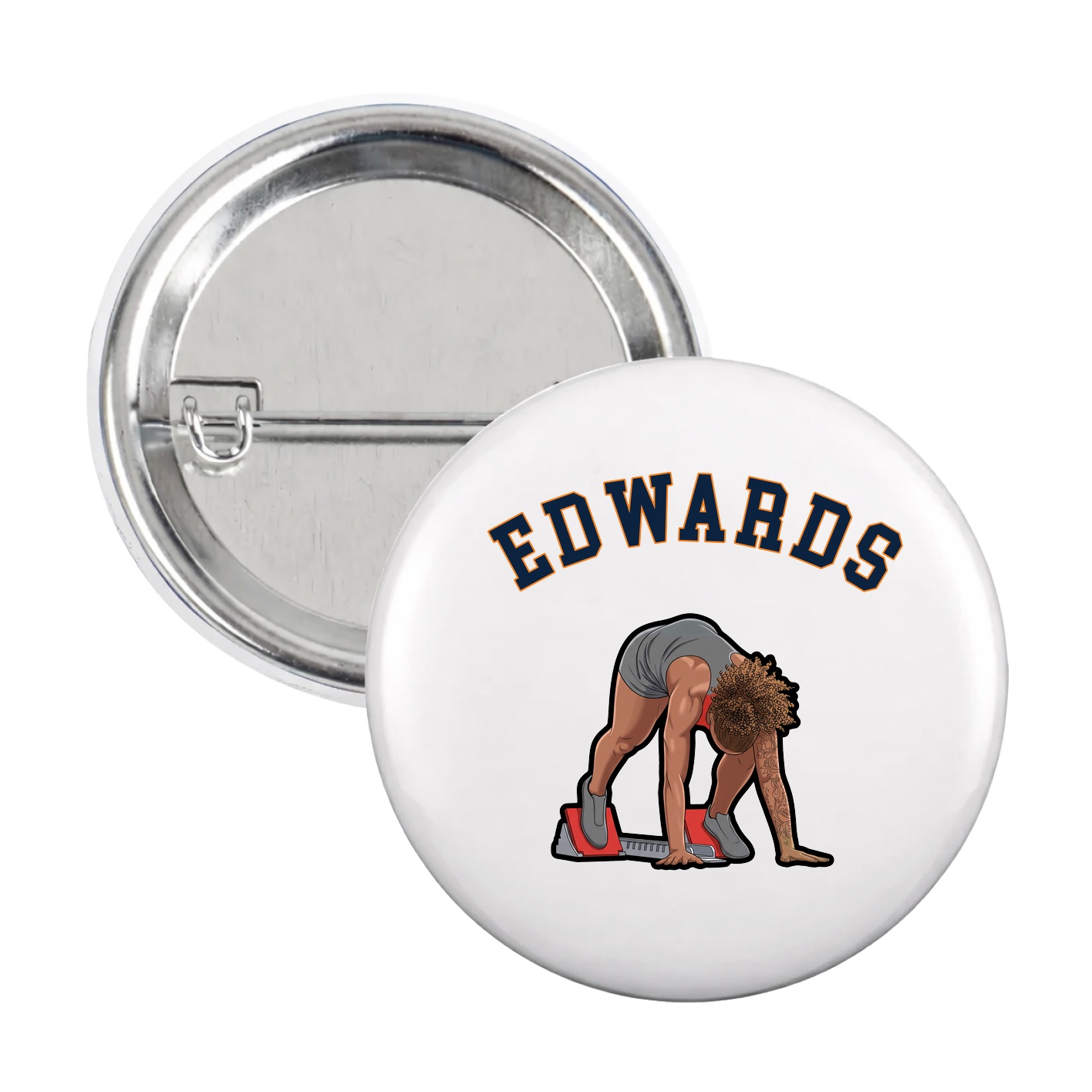 Game Day Button — Shirsey Arch in White