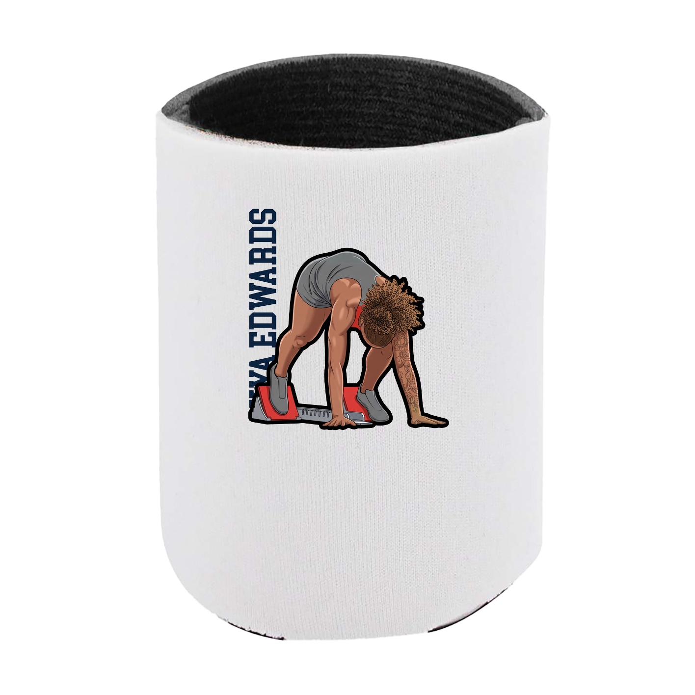 Can Holder — Name Vertical in White