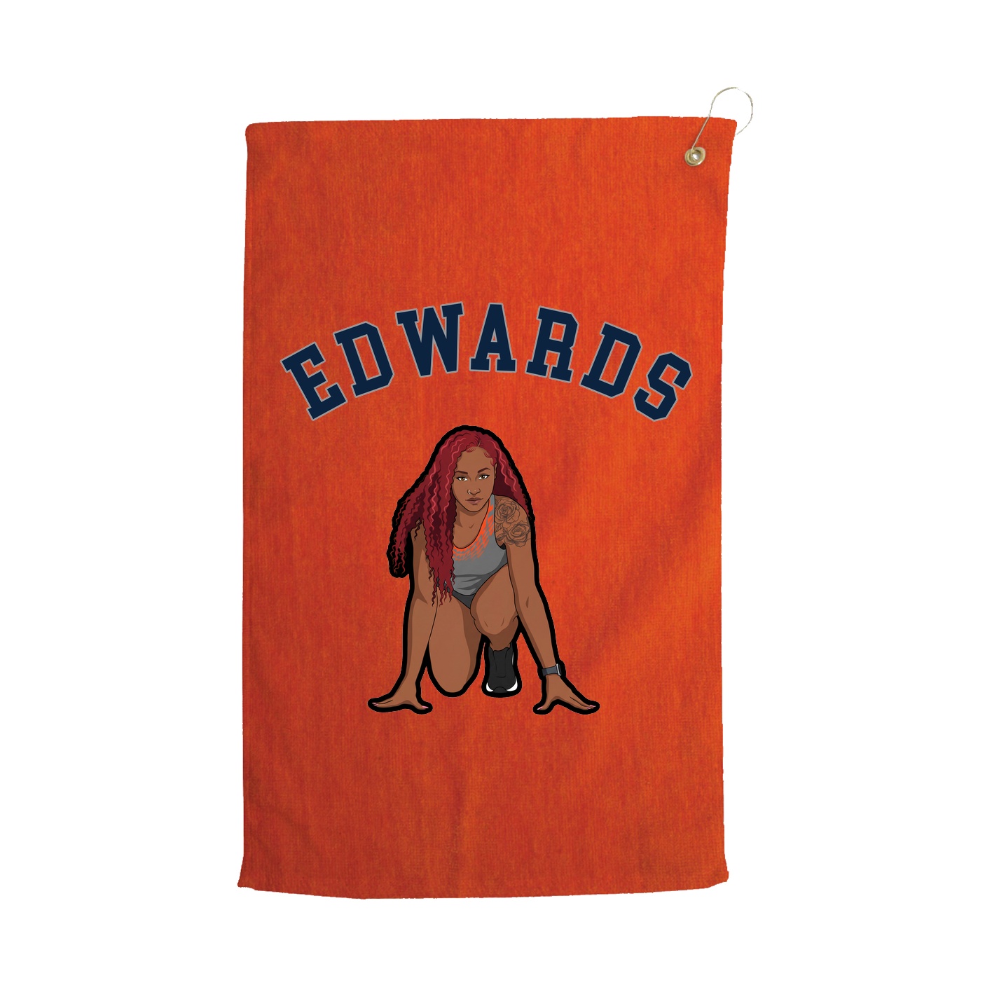 Golf Towel — Shirsey Arch in Orange