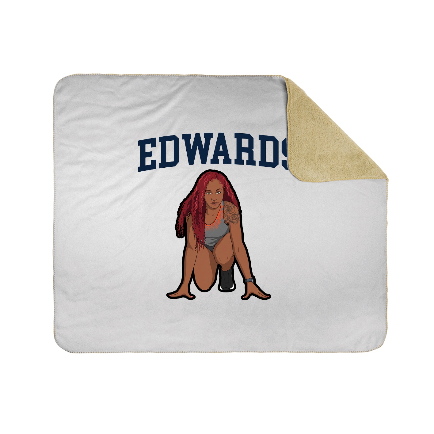 Throw Blanket — Shirsey in White