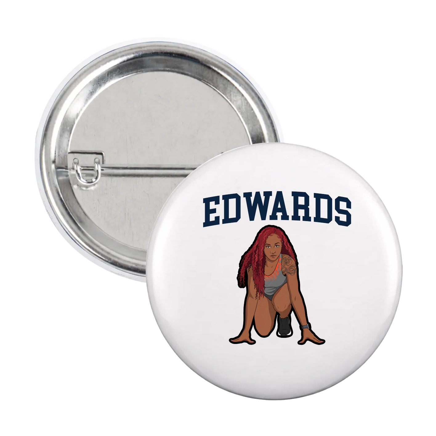 Game Day Button — Shirsey in White