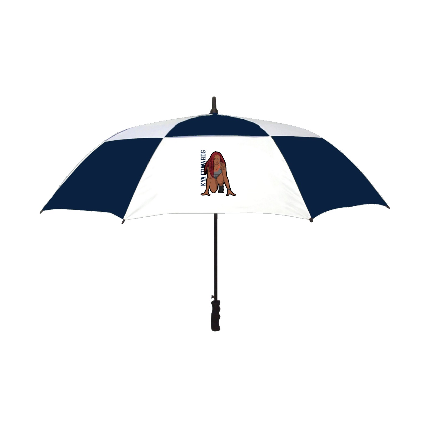 Golf Umbrella — Name Vertical in Navy