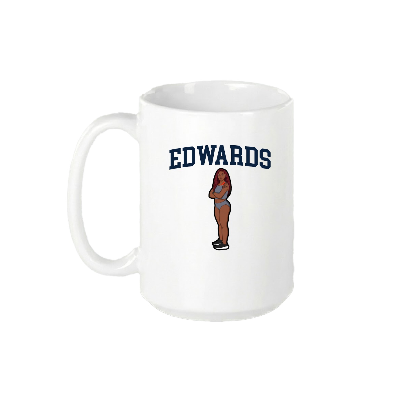15oz Coffee Mug — Shirsey in White